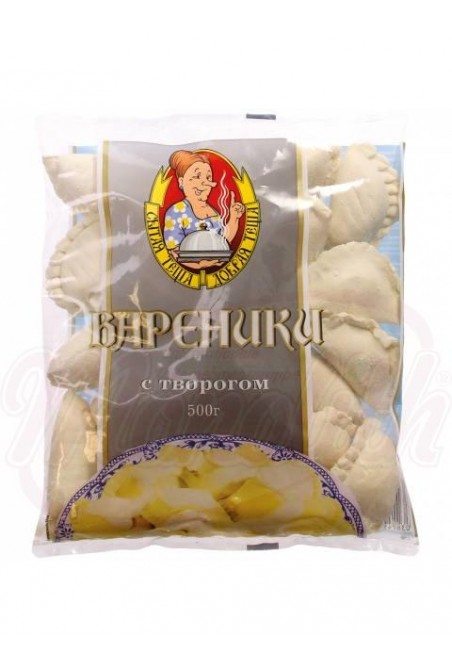 Dumplings surgelés au fromage cottage Вареники с творогом замороженные "Сытая тёща" 500gr