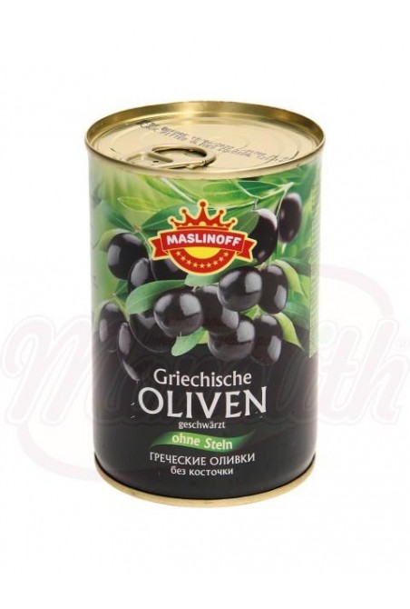 Olives grecques dénoyautées 420gr Греческие оливки без косточки
