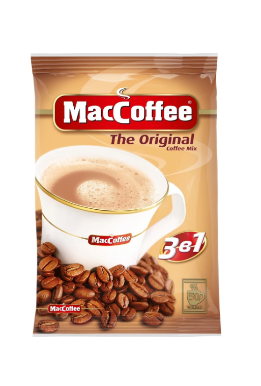 Кофейный напиток "MacCoffee", (3 в 1), 50*20gr. Boisson au café "MacCoffee", (3 en 1), 50*20gr.