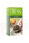 Thé vert saveur fraise et pêche "TESS Flirt" Зелёный чай с ароматом клубники и персика "TESS Flirt" 25*1.5gr