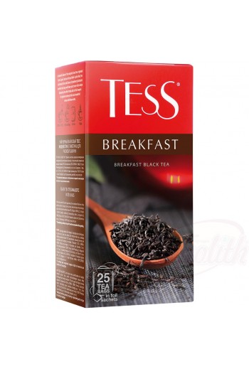 Чай "Tess Breakfast", в пакетиках 25 x 1,8г  45гр