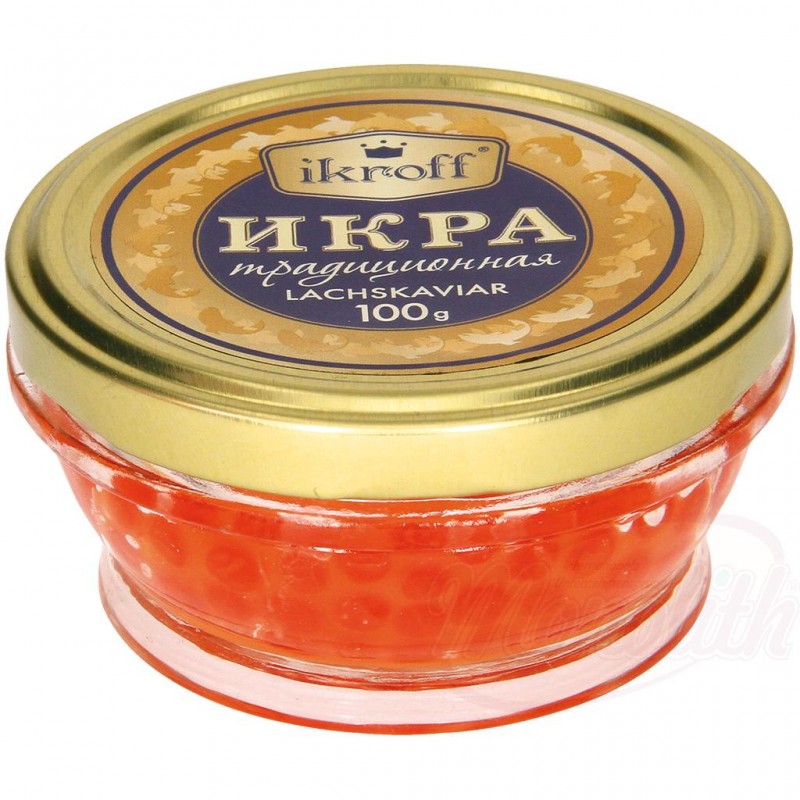Caviar de saumone traditionnel Икра традиционная лососевая Ikroff 50gr