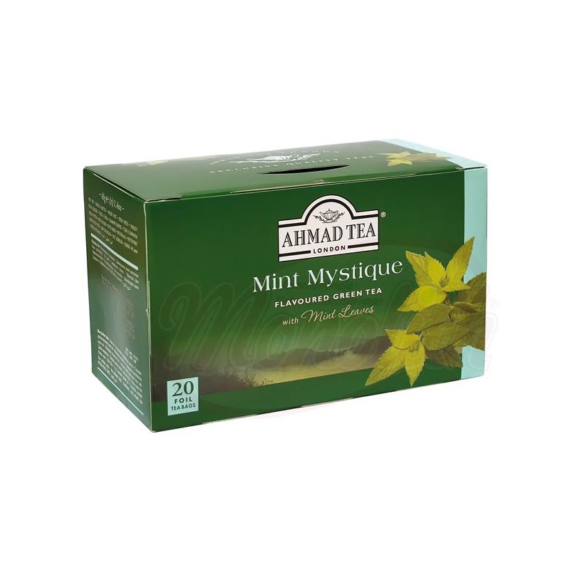 Чай "Ахмад" зеленый с ароматом мяты, 20*2gr. Thé vert "Ahmad" saveur menthe, 20*2gr.