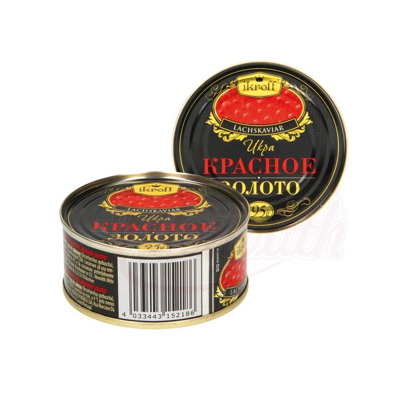 Икра красная "Красное золото" 95гр Caviar rouge "Or rouge" 95g