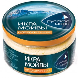 Caviar de capelan fumé Икра мойвы подкопченная "Русское Море" 165gr