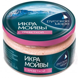 Caviar de capelan aux crevettes Икра мойвы с креветкой "Русское Море" 165gr