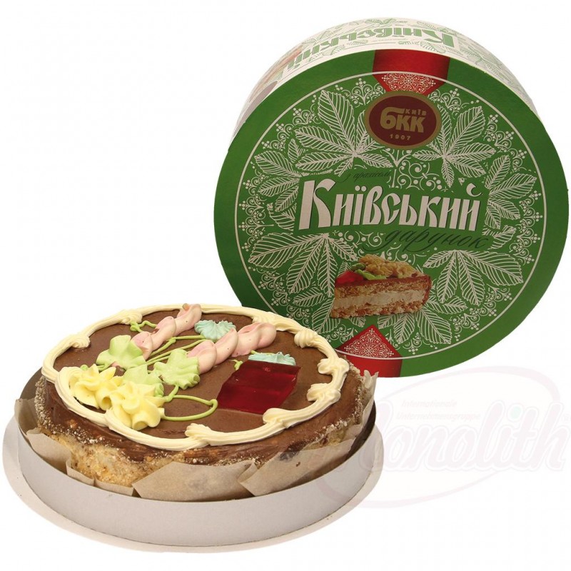Торт "Киевский" с арахисом 1кг замороженный Gâteau "Kyiv" aux cacahuètes 1kg surgelé