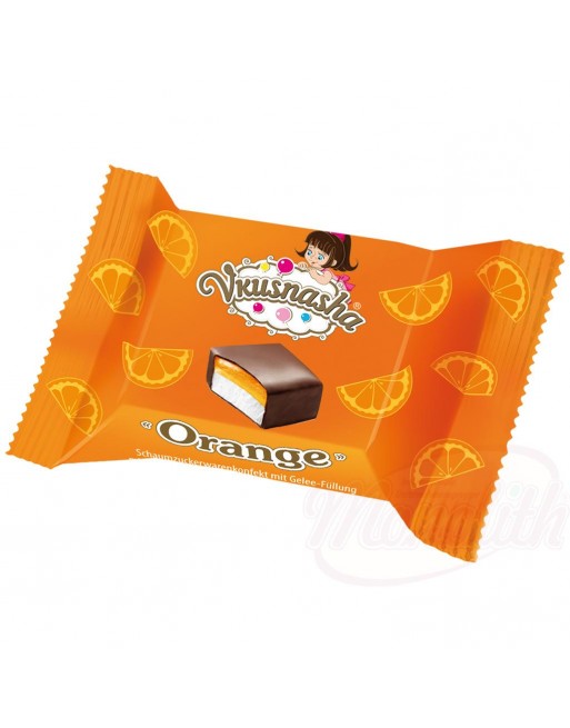 Bonbons "Vkusnyasha" au goût d'orange Конфеты сбитные "Вкусняша" со вкусом апельсина 100gr