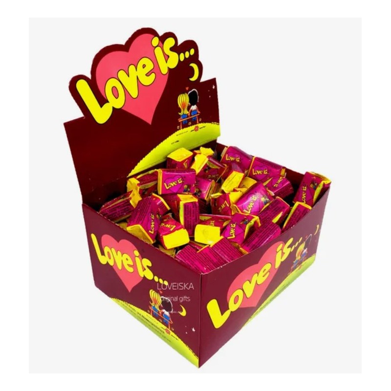 Chewing-gum Love Is Cherry and Lemon Жевательная резинка Love Is Вишня и Лимон