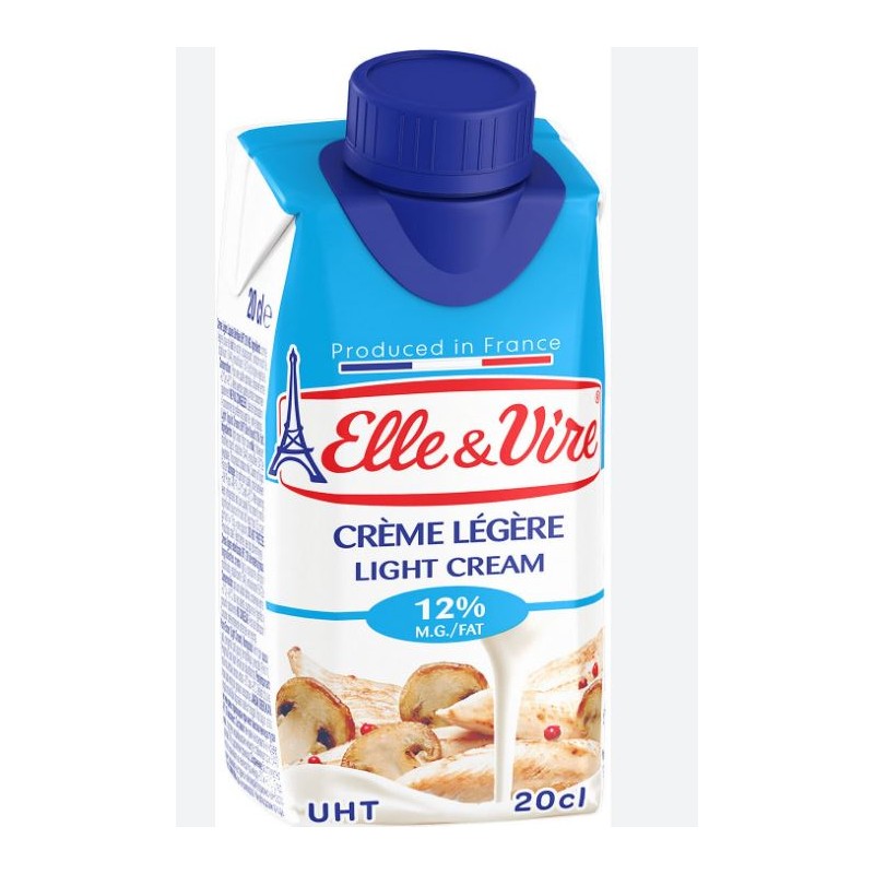 Легкие сливки - 12% жирности - Elle & Vire Crème légère - 12% MG/FAT - Elle & Vire