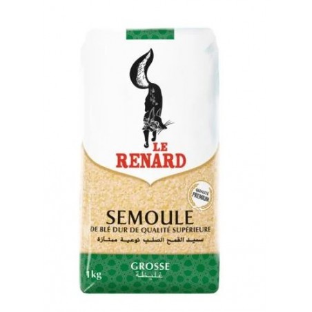 Semoule Blé Grosse "Le Renard" 1kg Крупа крупная пшеничная