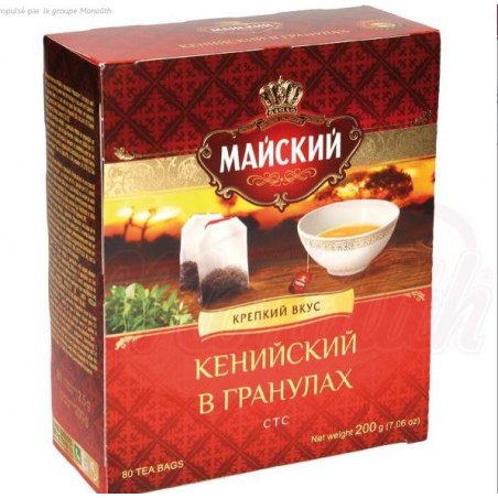 Thé kenyan "MAYSKIY" en granulés (80 x 2.5gr) Чай кенийский "МАЙСКИЙ" en гранулах