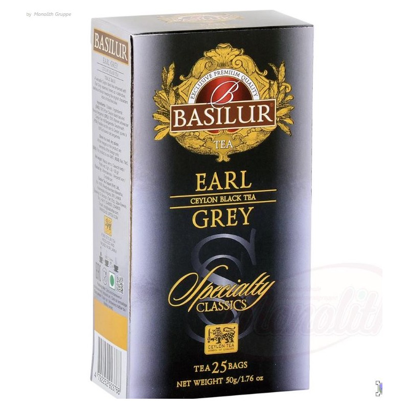 Thé noir de Ceylan "Earl grey" Bergamote (2*25gr) Чёрный цейлонский чай "Эрл грей" ароматизированный - Бергамот