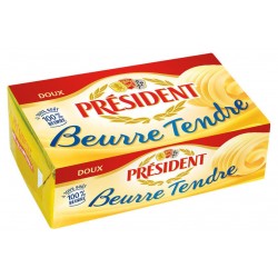 Beurre tendre doux "Président" Масло мягкое 250gr