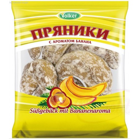 Пряники с ароматом банана 400 GR Biscuits sucrés "Prjaniki" avec l’arôme de banane 400 GR