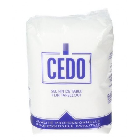 Sel fin de table, "CEDO" 1kg Соль поваренная мелкая
