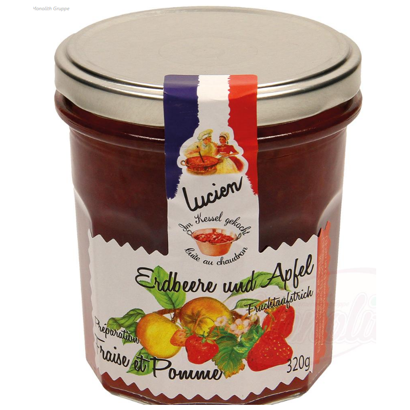 Confiture fraise-pomme, Джем клубнично-яблочный "Lucien", 320gr.