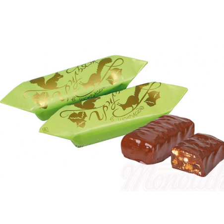 Bonbons "Grillage aux noisettes" au chocolat Конфеты "Грильяж с фундуком" шоколаде 1kg
