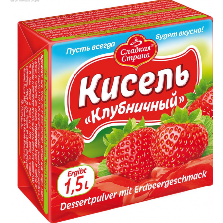 Kissel fraise "SLADKAYA STRANA" 225gr Кисель клубничный