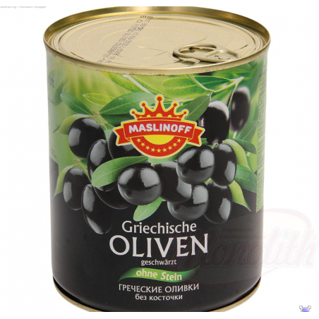 Греческие оливки без косточки, оксидированные820gr
