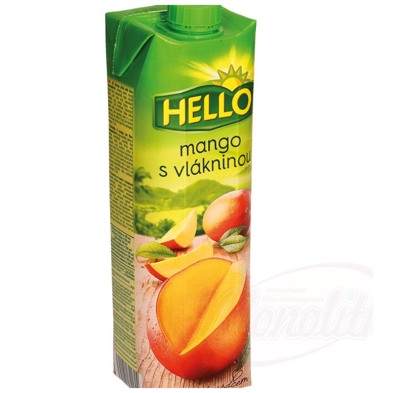 Boisson à base de purée de mangue Ароматизированный напиток манго 1l
