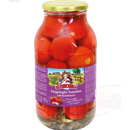 Tomates marinées à l'ail "KHOZYAUCHKA" Томаты маринованные с чесноком 1850ml