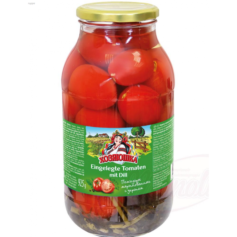 Tomates marinées à l'aneth "KHOZYAUCHKA" Помидоры маринованные с укропом 1850ml