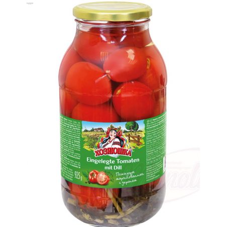 Tomates marinées à l'aneth "KHOZYAUCHKA" Помидоры маринованные с укропом 1850ml