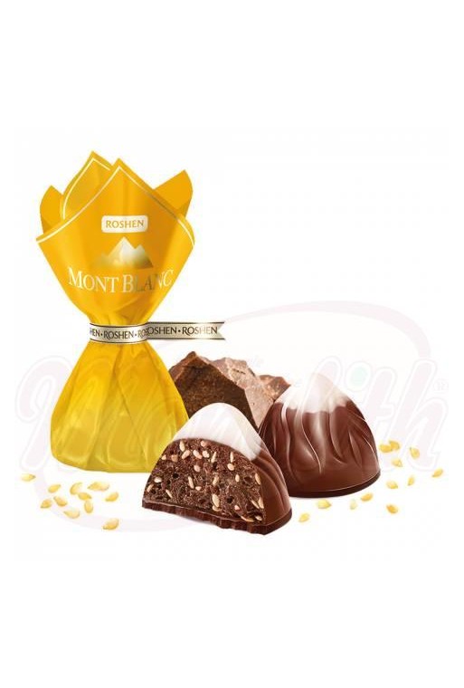 Bonbons "Mont Blanc" au chocolat et sésame Конфеты "Монблан" с шоколадом и сезамом 100gr