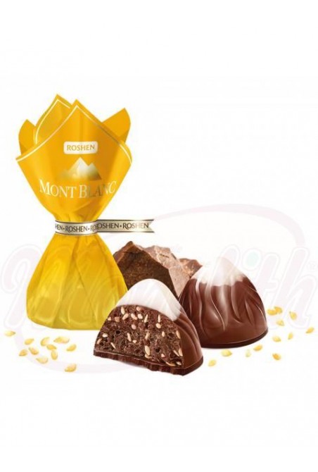 Bonbons "Mont Blanc" au chocolat et sésame Конфеты "Монблан" с шоколадом и сезамом 100gr