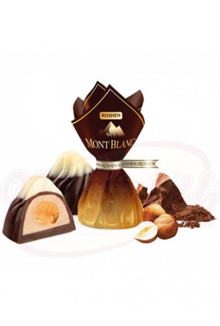 Bonbons au chocolat "Monblanc" aux noisettes entières Конфеты шоколадные "Монблан" с целым лесным орехом 100gr